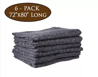 (6 Pack) Moving Pads / Filler Pads 72  X 80  Skin Moving Blankets • £43.38