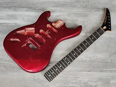 1990's Kramer Japan (by Tokai) LH Left Handed NOS Stratocaster Body/Neck (Red) • $550