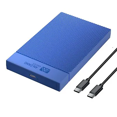 $10.99 • Buy USB 3.1 Gen 1 To SATA III External Hard Drive Case 2.5  Enclosure HDD SSD Blue