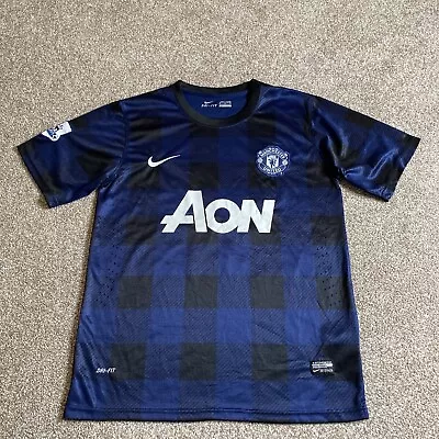 Nike Manchester United Wayne Rooney #10 Jersey AON Barclays Blue Mens Small • $45