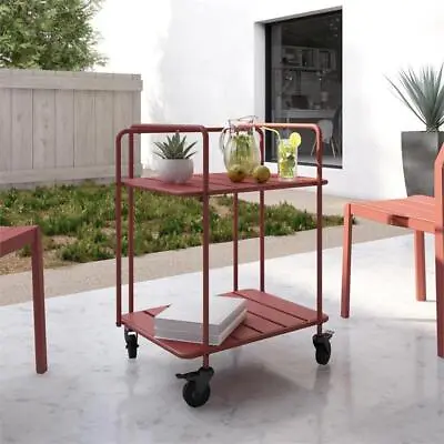 $58.59 • Buy Novogratz Poolside Gossip Collection Penelope Outdoor/Indoor Cart In Persimmon