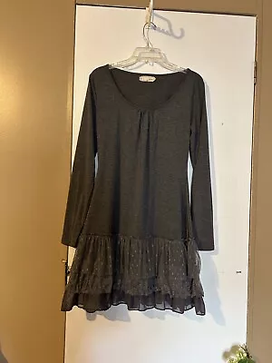 A'reve  Dress Long Sleeve Gray Size Large • $8