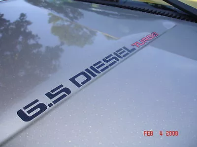 6.5L Turbo Diesel Hood Decals With 3 Color Choices  • $14.95