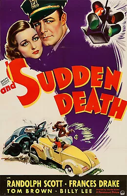 And Sudden Death DVD - Randolph Scott Dir. Barton Vintage Pre-Code Drama 1936 • £3.25