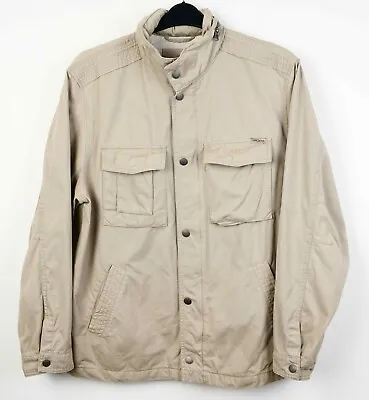 CAMEL ACTIVE Men L Bomber Field Jacket Windbreaker Coat UK 42 US Hooded EU 52 • £37.20