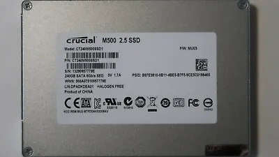 Crucial CT240M500SSD1 6Gb/s FW: MU03 240gb 2.5  Sata SSD • £40.72