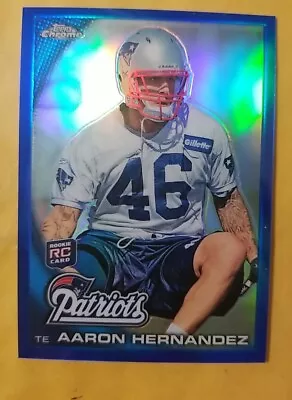 2010 Topps Chrome Aaron Hernandez Blue Refractor RC 084/199 Read Description • $44.99