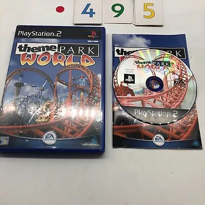 Theme Park World PS2 Playstation 2 Game + Manual PAL R495 • $19.95