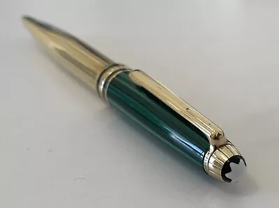 Montblanc M164 Meisterstuck Tsar Nikolai Ballpoint Pen Vermeil Malachite • $1000