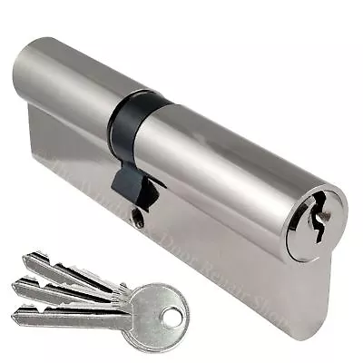 UPVC Door Euro Cylinder Lock Barrel 6 Pin 3 Keys • £10.80