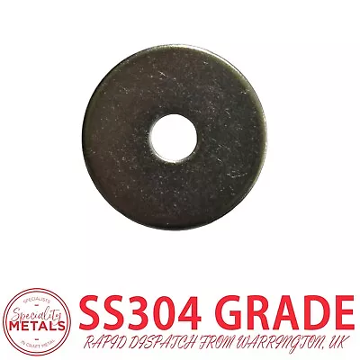 M8 (8mm) X 35mm | A2-70 Stainless Steel Penny Repair Mudguard Washers • £9.89