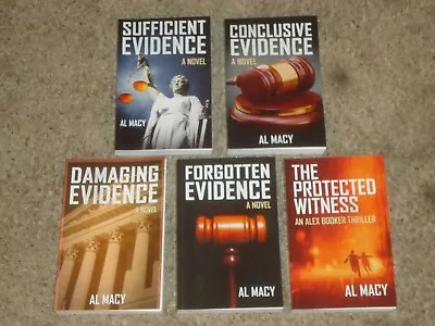 Lot 5 Al Macy Novels 4 Garrett Goodlove 1 Alex Booker Trade PB Evidence • $24.99