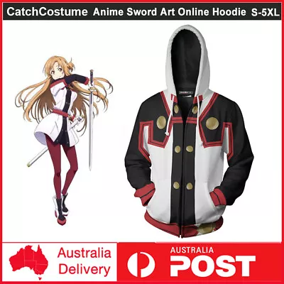 $38.99 • Buy Sword Art Online Ordinal Scale Yuuki Asuna Cosplay Costume Hoodie Sweatshirts