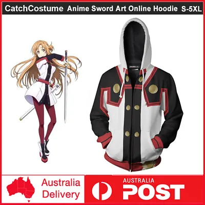 Sword Art Online Ordinal Scale Yuuki Asuna Cosplay Costume Hoodie Sweatshirts • $37.04