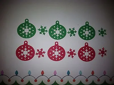 100 Martha Stewart Paper Aspen Ornament & Snowflake Punches Red Green • $1.99