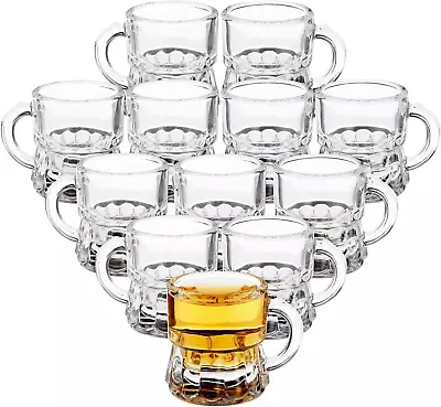 12 Pack 1 Oz Mini Beer Mug Shot Glasses With Handles For Party Birthday (1.57 X • $22.95