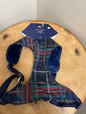 Vera Bradley NWT Pet Harness Large 27402 Tartan Plaid NEW Dog Navy • $18