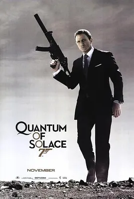 Quantum Of Solace ORIGINAL Movie Poster Daniel Craig James Bond 007   27x 40 • $119.99