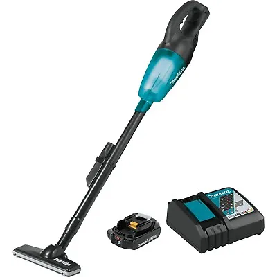 Makita (XLC02R1B) 18V LXT® Lithium-Ion Compact Cordless Vacuum Kit • $183