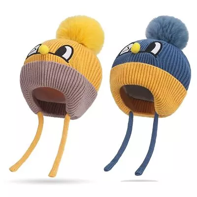 With Earflaps Ear Protection Cap Lining Warm Beanies Earflap Hat  Autumn Winter • $18.57