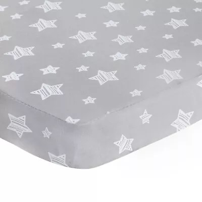 Pack N Play Sheets Fitted Portable Playard Mini Crib Sheets Gray Star 39 X27  • $13.99