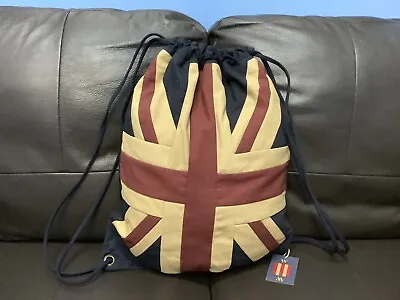 Union Jack Quality Drawstring Backpack/ Pump Bag / Rucksack By Woven Magic Tdyed • £16.95