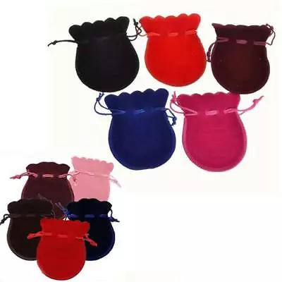 VDL Oval Velvet Gift Pouches Wedding Favour Jewellery Bags • £1.38