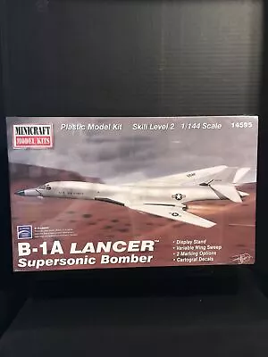 Minicraft 14595 B-1a Lancer Supersonic Bomber Model Kit-nib-1/144 Scale • $41