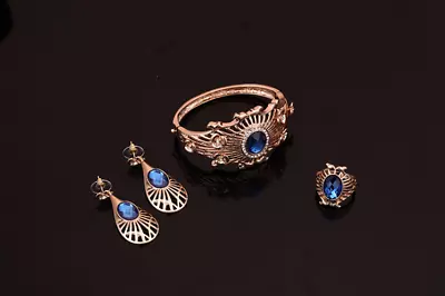 Necklace Earrings Bracelet Ring Set • $20.95