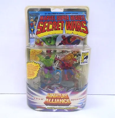Secret Wars Miniature Alliance Hulk & Spider-Man Set (2008) Monogram New SDCC • $35.19