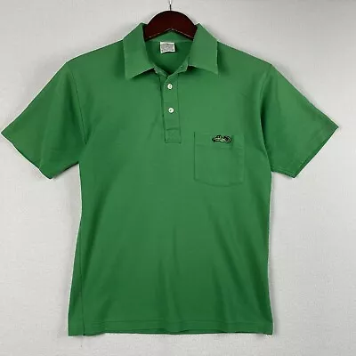 Vintage Dead Alligator Polo Shirt Men's Small Green Pocket • $34.99