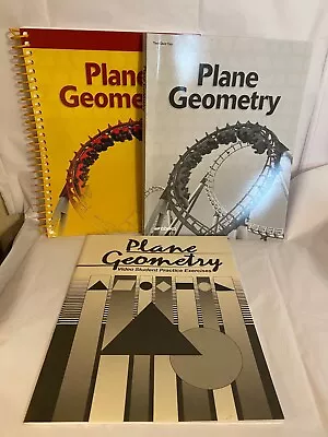 3 A Beka Plane Geometry Solution Key Test/Quiz Key Practice Exercises • $20