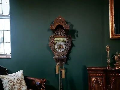 🌟Beautiful Rare Dutch Mermaid Wall Clock  8day Mid 20th Century  Working 🌟 • £225