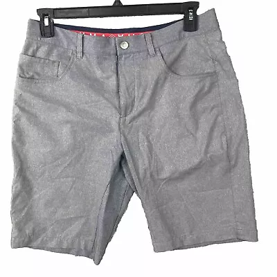 Puma Slim Fit Golf Shorts Men Size 32 Waist Inseam 9 Inches Gray Flat Front • $14.05