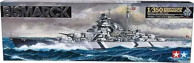 TAMIYA 1/350 Ship Series No.13 German Battleship Bismarck Plastic Model 78013 • £94.62