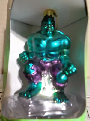 Kurt Adler The Incredible Hulk Marvel Glass  Ornament 2003 NEW IN BOX • $24.99