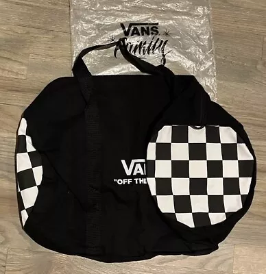 NEW 🛹 VANS OFF THE WALL 🛹  Canvas Checkerboard Duffel Bag + FREE BONUS ITEM! • $35