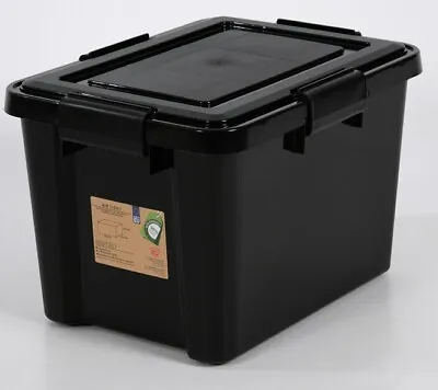 Medium Weathertight Airtight Black Plastic Damp Area 20 Litre Dry Storage Box • £46.95