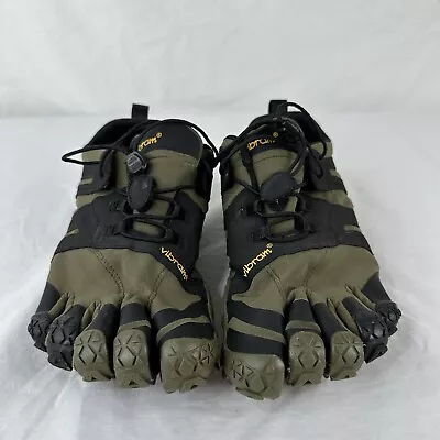 VIBRAM Fivefingers V-Trail 2.0 Mens 8.5-9 EU 41 Ivy Green Black Water Shoes Toes • $99.99