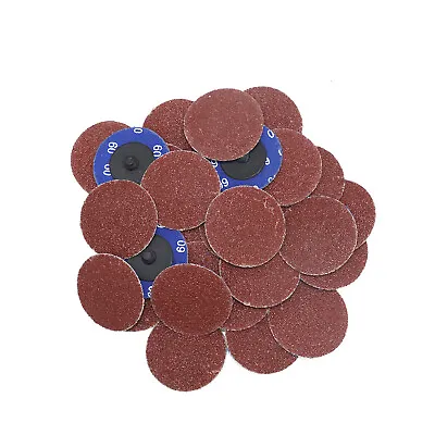 50PCS 2 Inch 60 Grit Aluminum Oxide Roll Lock Die Grinder Sanding Grinding Disc • $14.98