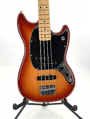 Fender Player Mustang Bass PJ Maple Fingerboard Sienna Sunburst MINTY • $649