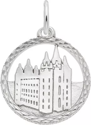 Sterling Silver Mormon Temple Faceted Charm By Rembrandt • $35