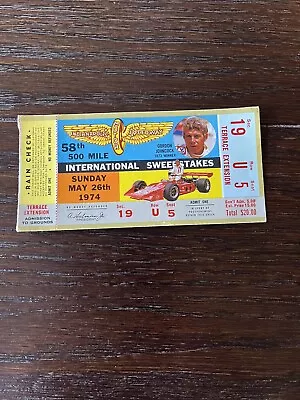 1974 Indianapolis Motor Speedway  Admission Ticket • $4.99