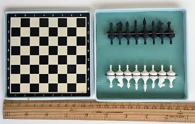 Vintage Russian USSR Mini Tiny Pocket Travel Magnetic Chess Dnepropetrovsk 1984 • $44.99