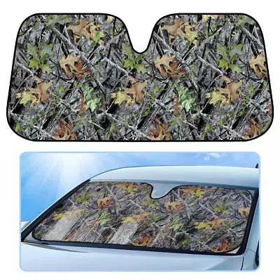 $17.90 • Buy Green Tree  Camouflage Car Auto Sun Shade Front Windshield Window Visor