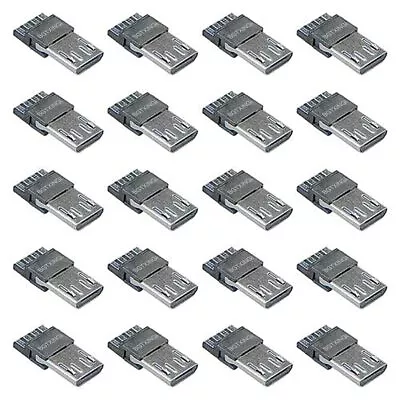 40Pcs USB Type B Standard Micro Port Male Solder Plug Direct Jack Socket Conn... • $18.48