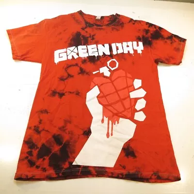 GREEN DAY AMERICAN IDIOT PUNK ROCK MUSIC TOUR CONCERT TEE T SHIRT Mens S Red  • $11.99