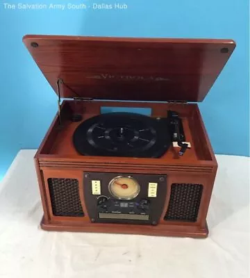 Victrola Nostalgic 7-In-1 Record Player/Multimedia Center VTA-300B - Tested. • $9.99