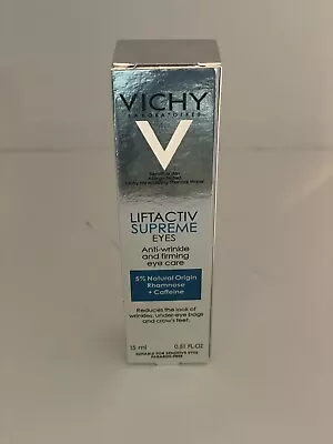 Vichy LiftActiv Supreme Eyes Anti-Wrinkle And & Firming Cream 0.51oz EXP 08/2025 • $27.99