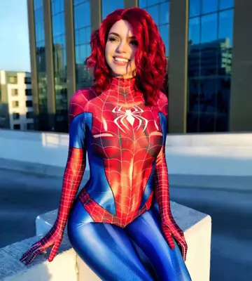 £8.39 • Buy Women Spiderman Cosplay Superhero Sexy Jumpsuit Costume Girl Outfit Fancy Dress